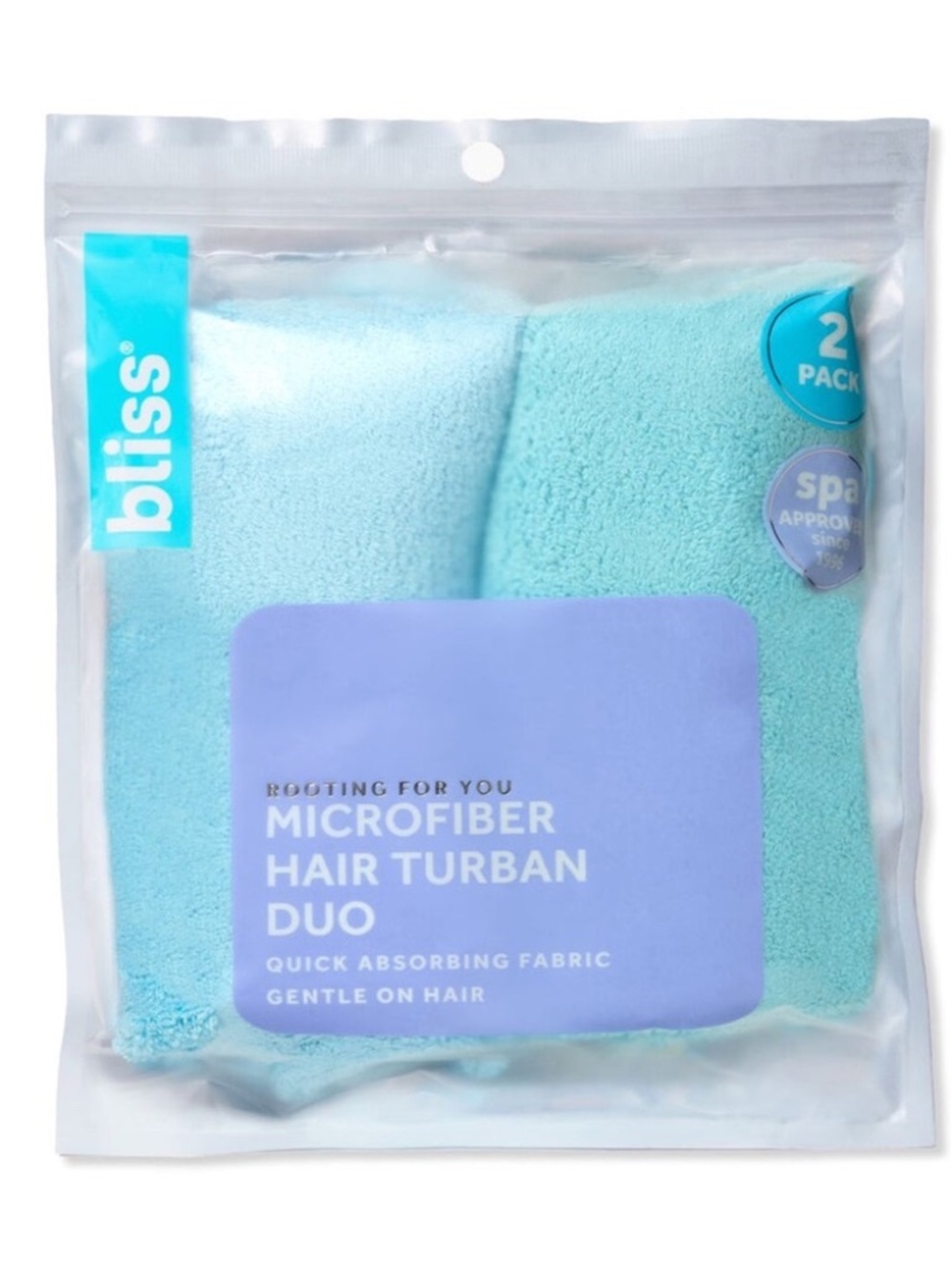 NWT Bliss Microfiber Hair Turban - Set of 2